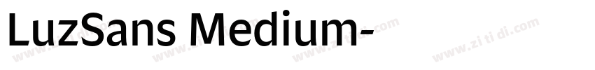 LuzSans Medium字体转换